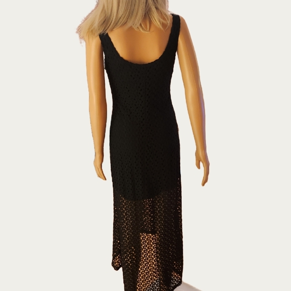 Xhilaration Crochet Knit HIGH-LOW DRESS, MED. 54" at Longest Point EUC - Picture 7 of 8